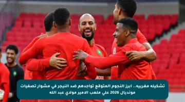 تشكيلة مغربية.. أبرز النجوم المتوقع تواجدهم ضد النيجر في مشوار تصفيات مونديال 2026 على ملعب الأمير مولاي عبد الله